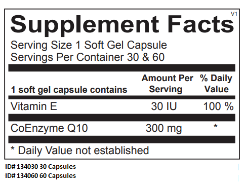 CoQ-10 300 MG (Please contact us or create a Fullscript account at https://us.fullscript.com/welcome/kdiep-kwei to order)