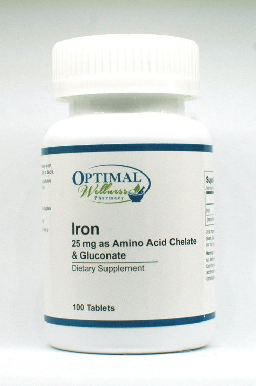 Iron (25 mg as Amino Acid Chelate & Gluconate)