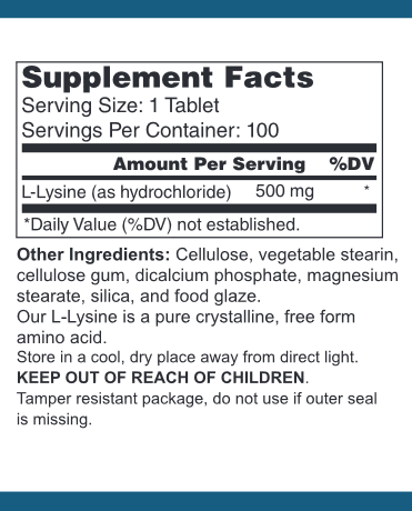 L-Lysine (500 mg)