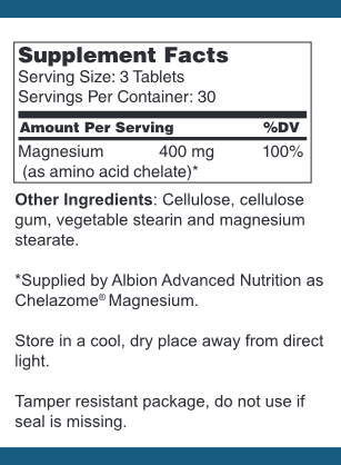 Magnesium Chelate (400 mg)