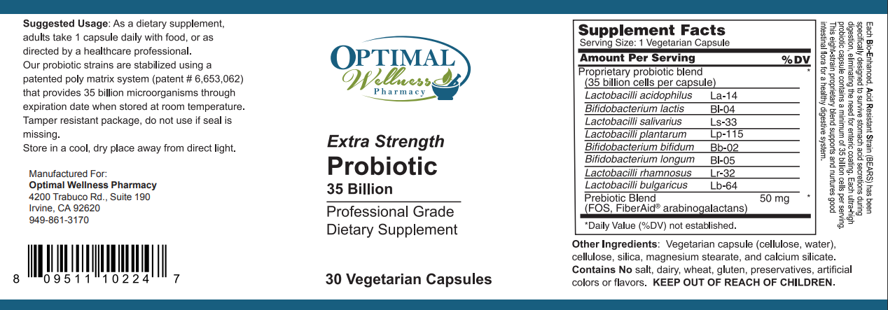 Extra Strength Probiotic 35 billion