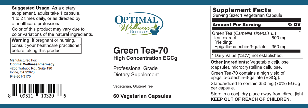 Green Tea-70 (High Concentration EGCg)